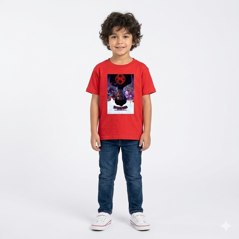 Marvel  boys Spider Man Across The Spider‎ Verse Miles Poster Graphic T-Shirt S